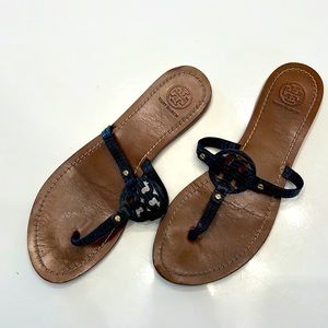 Tory Burch navy blue size 7 1/2 sandals